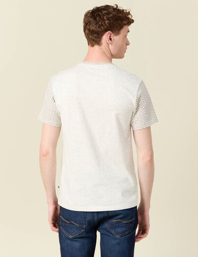T-shirt manches courtes blanc homme