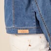 Veste ajust&eacute;e en jeans manches longues denim stone femme
