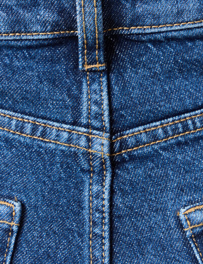 Jeans barrel slouchy taille haute 7/8ème denim brut femme