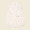 Blouse sans manches blanc femme