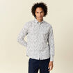 Chemise en coton manches longues blanc homme