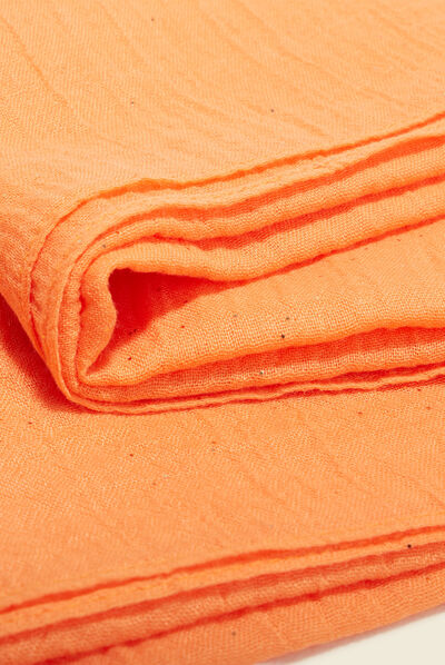 Foulard orange clair femme