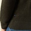 Pull col rond vert kaki homme