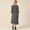Robe longue éco-responsable noir femme