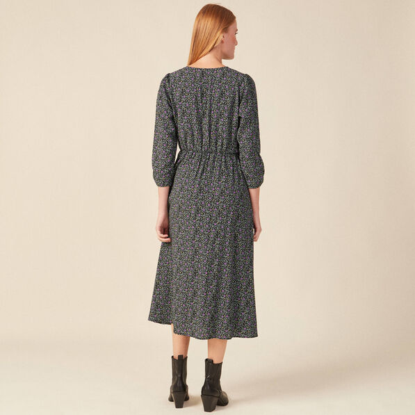 robe longue eco responsable noir femme Robe longue éco-responsable noir femme