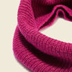 Snood tricoté fabriqué en France rose fushia femme