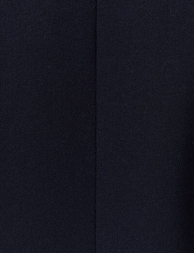 Veste blazer col châle bleu marine femme