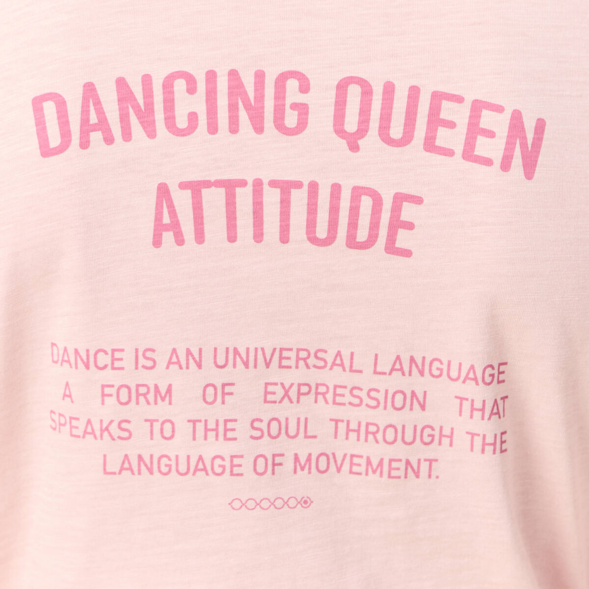 T-shirt en coton manches courtes rose pastel femme
