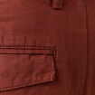Bermuda droite à coulisse marron cognac homme