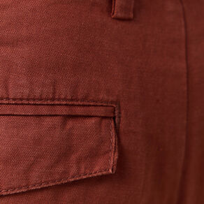 Bermuda droite à coulisse marron cognac homme