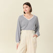 T-shirt manches longues ecru femme