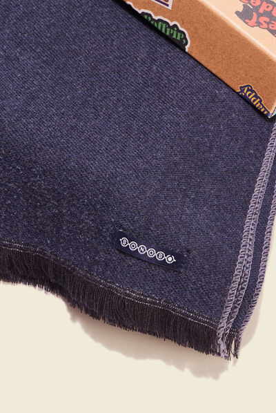Écharpe bleu marine homme
