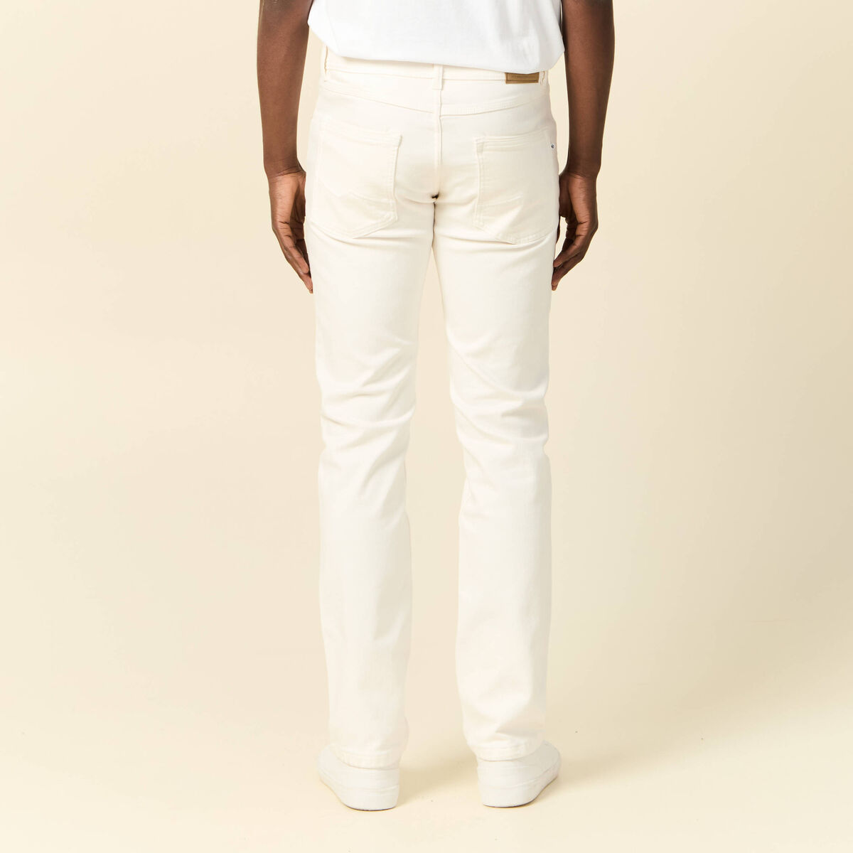Jeans straight homme denim blanc homme
