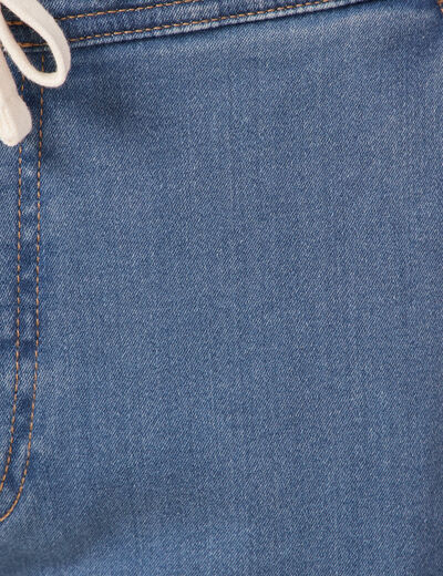 Jeans battle à coulisse denim used homme
