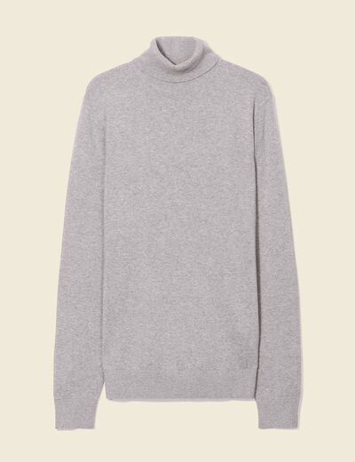 Pull manches longues gris foncé homme