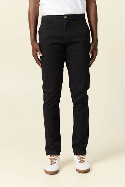 Pantalon slim Instinct chino noir homme