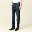 Jeans straight longueur 34 denim denim dirty homme
