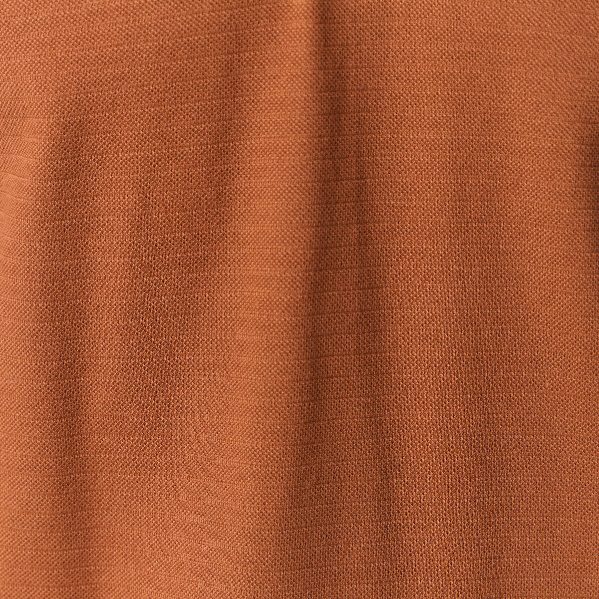 Polo éco-responsable marron cognac homme