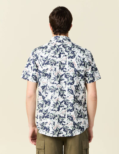Chemise manches courtes blanc homme
