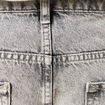 Jeans large 5 poches longueur 32 denim snow gris homme