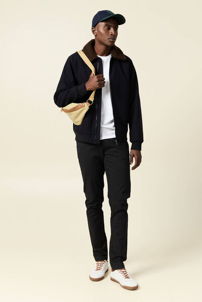 Pantalon slim Instinct chino noir homme