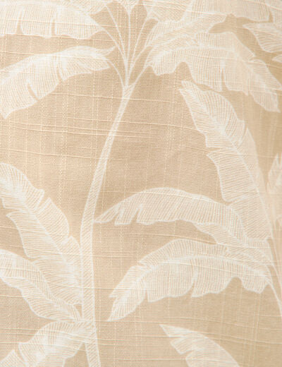 Chemise manches courtes beige moyen homme