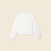 T-shirt manches longues ecru femme
