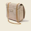 Sac bandouli&egrave;re avec doublure couleur or femme