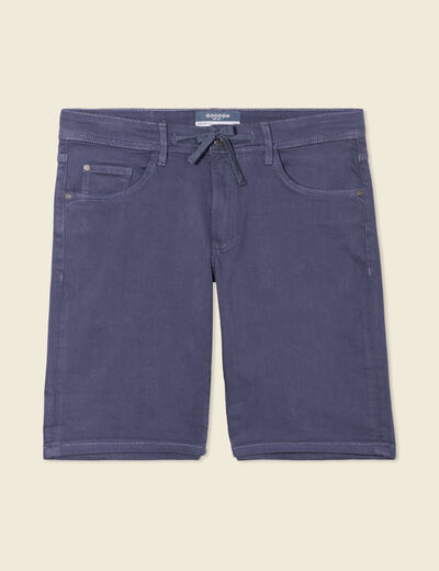 Bermuda éco-responsable bleu gris homme