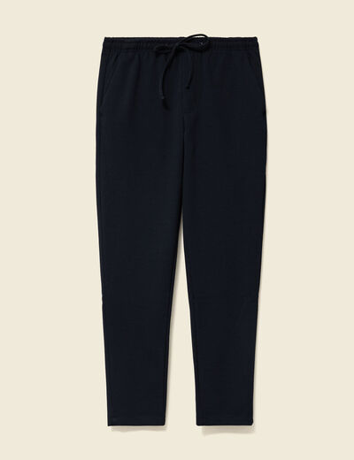 Pantalon chino jogger bleu marine homme
