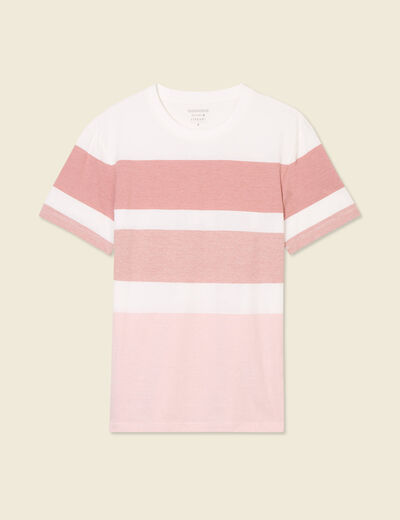 T-shirt manches courtes rose pastel homme