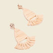 Boucles d'oreilles pendantes sable femme