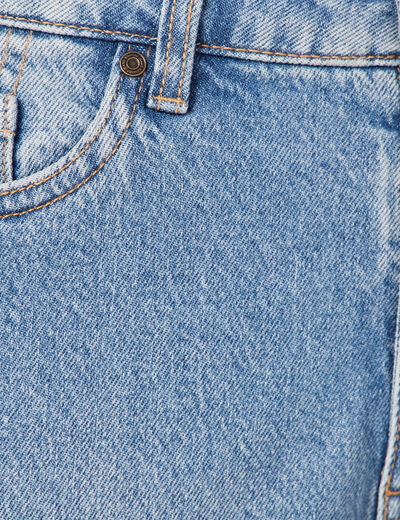 Jeans straight 5 poches denim used femme