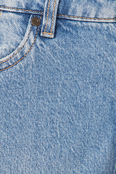 Jeans straight 5 poches denim used femme