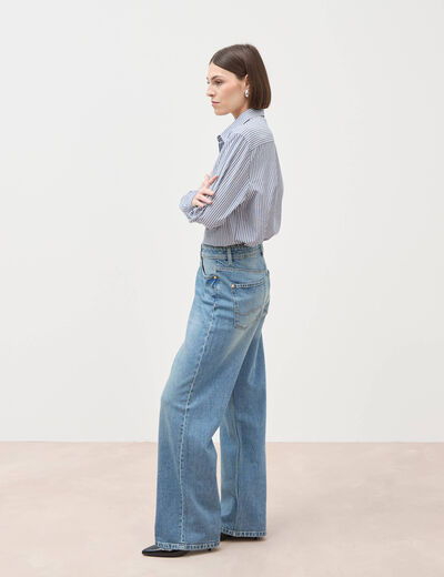 Jeans large taille standard denim used femme