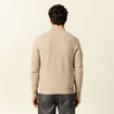 Polo manches longues gris homme