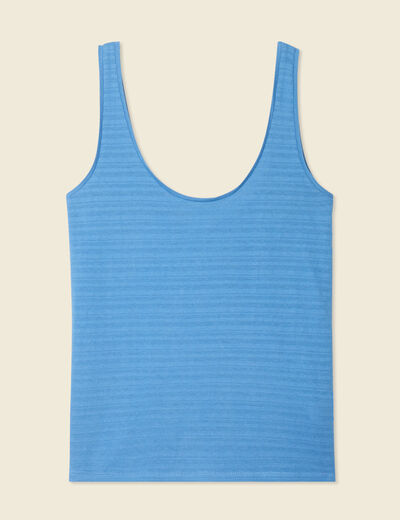 Débardeur sans manches bleu femme