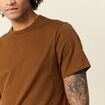 T-shirt éco-responsable marron homme