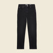 Jeans mom slim denim noir femme