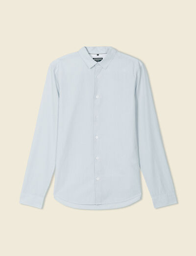 Chemise manches longues bleu ciel homme
