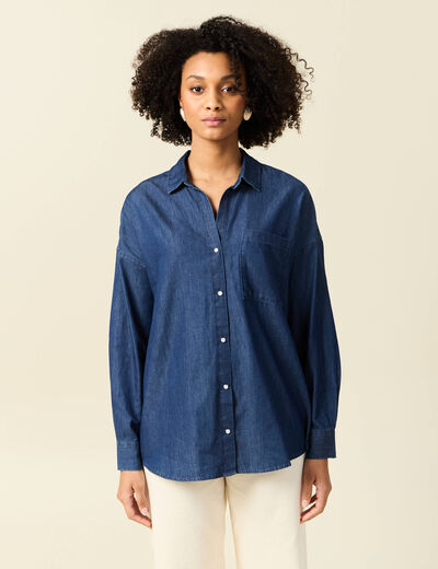 Chemise en jean denim used femme