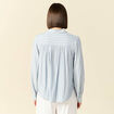 Blouse manches longues bleu femme
