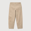 Pantalon coupe large beige homme