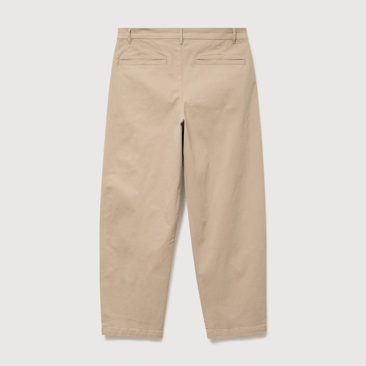 Pantalon coupe large beige homme