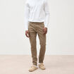 Jeans slim 5 poches sable homme