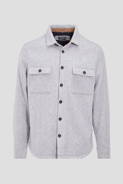 Surchemise éco-responsable gris foncé homme