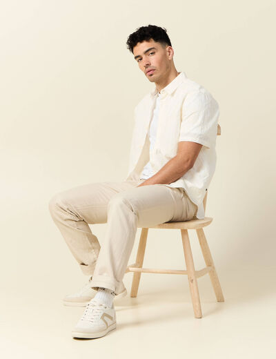 Pantalon chino sable homme