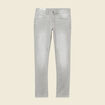 Jeans slim longueur 32 denim snow gris homme