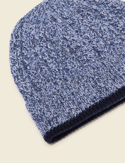 Bonnet fabriqu&eacute; en France bleu fonc&eacute; homme