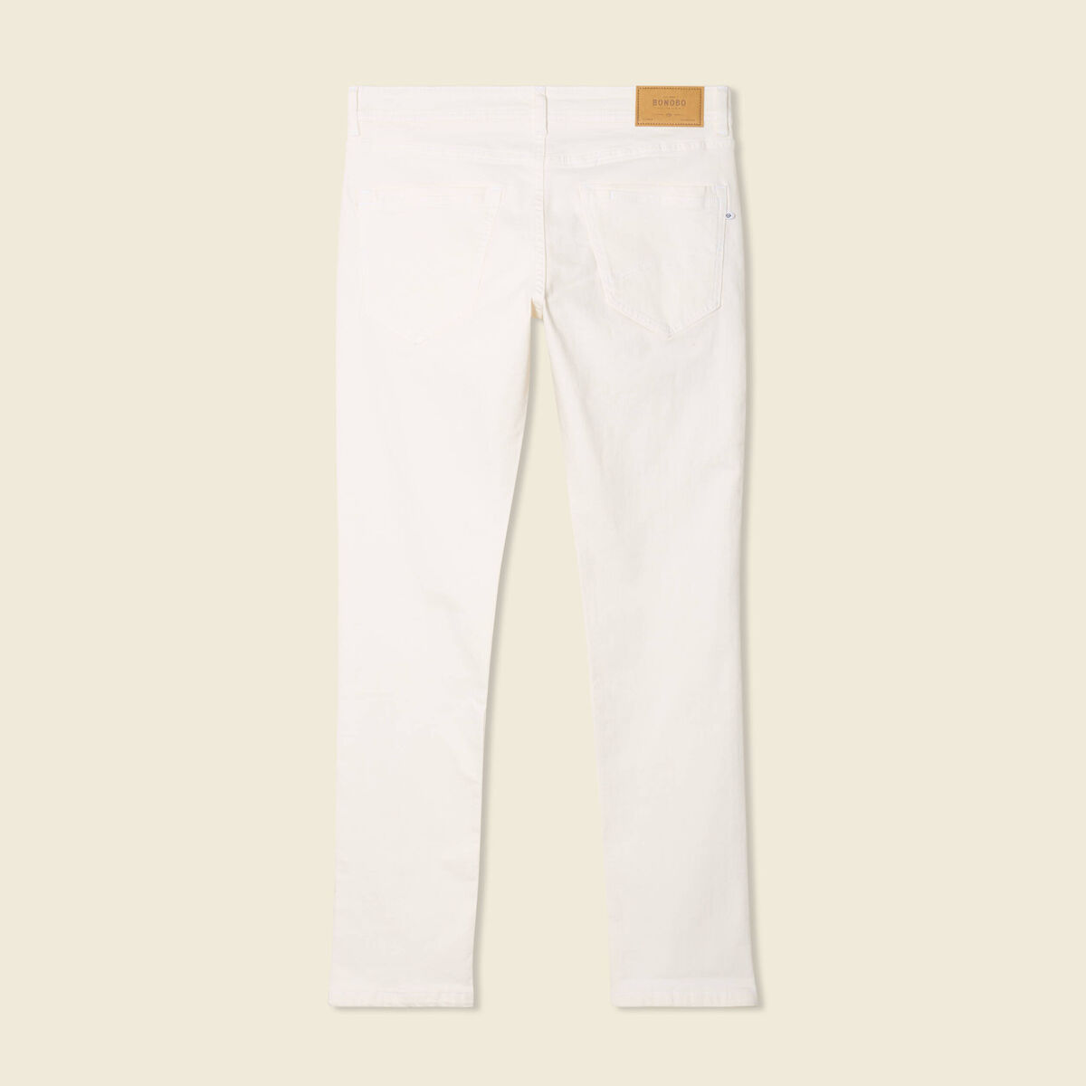 Jeans slim longueur 32 denim blanc homme